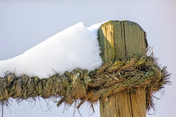 Śnieg na linie — Zdjęcie stockowe