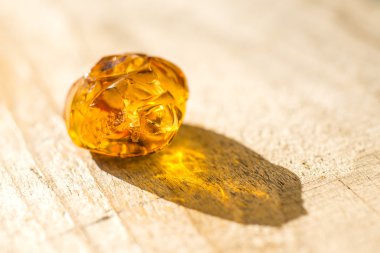 Amber stone shining clipart