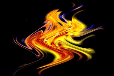 alevler bir siyah arka plan üzerinde dans