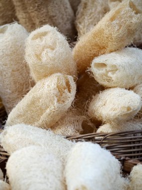 Doğal lifli sünger. Çevre dostu lif süngerleri