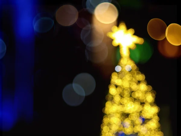 Een weergave van de nacht in Kerstmis festivals. — Stockfoto