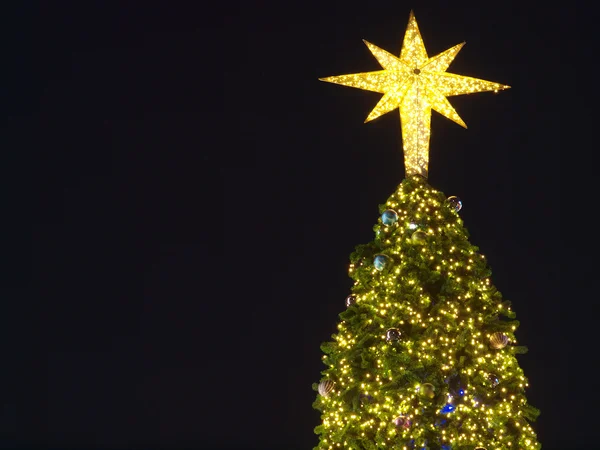 Een weergave van de nacht in Kerstmis festivals. — Stockfoto