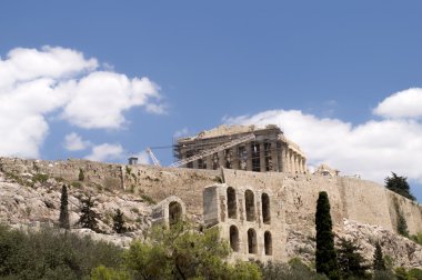Parthenon Tapınağı Akropolis üzerindeki