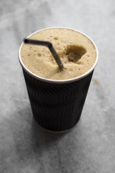 Verfrissend koude frappe koffie — Stockfoto