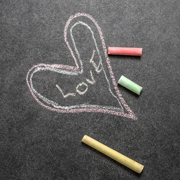 Love  Written On Chalkboard — Stock Photo, Image