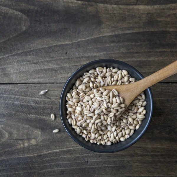 Wheat grain in a bowl — Stock Photo, Image