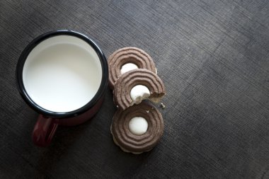 Çikolatalı Krema ve süt ile tanımlama