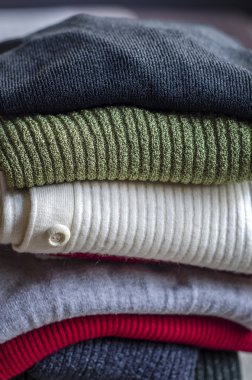 sıcak kazak yığını