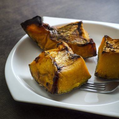 kavrulmuş kabak yakın çekim