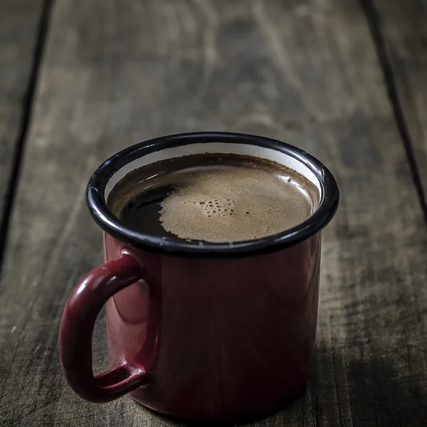 Röd kaffekopp — Stockfoto