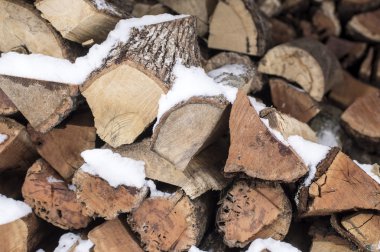  Yakacak odun kış Isıtma sezonu için düzenlenmiş