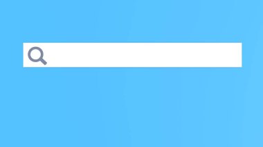 Arama teknolojisi konseptinin 3 boyutlu canlandırması. İnternette ara.