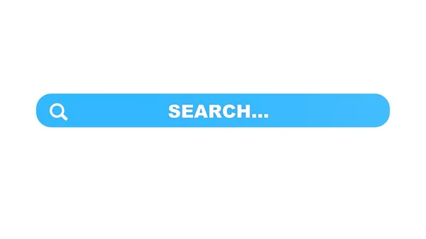 Rendering Des Suchtechnologie Konzepts Online Suche — Stockfoto