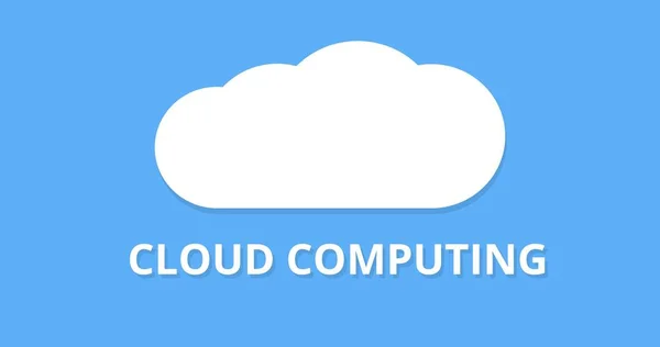 Τεχνολογία Σύννεφο Εικονογράφησης Cloud Computing Και Υπηρεσίες — Φωτογραφία Αρχείου