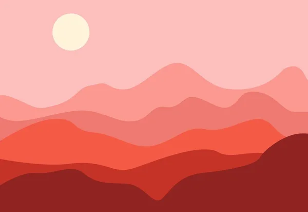 Bergen Landschap Met Verschillende Kleuren Zon — Stockfoto