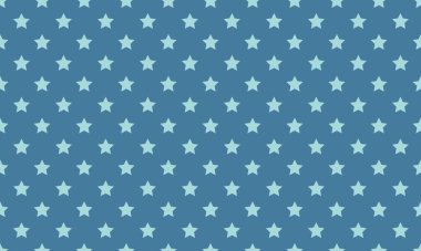 Mavi arkaplanda açık mavi yıldızlar. Kusursuz desen tasarımı.