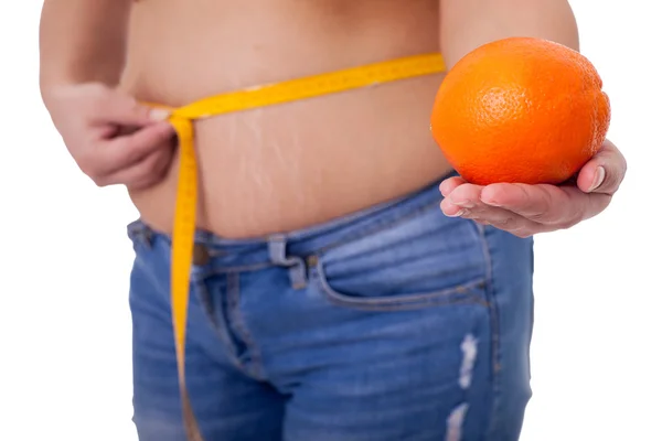 Stretch marks and cellulite,concept of healthy life — Stock Photo, Image