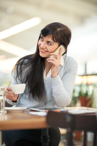 Empresaria en pausa para el café — Foto de Stock