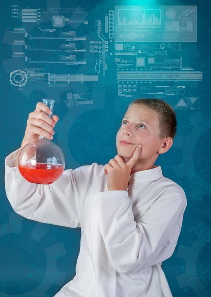 Young  chemist,technology concept — Stock Photo, Image