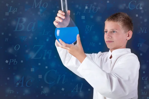 Little funny chemist — Stock Photo, Image