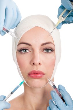 Botox, kadın güzellik bakımı sahip enjeksiyonlari