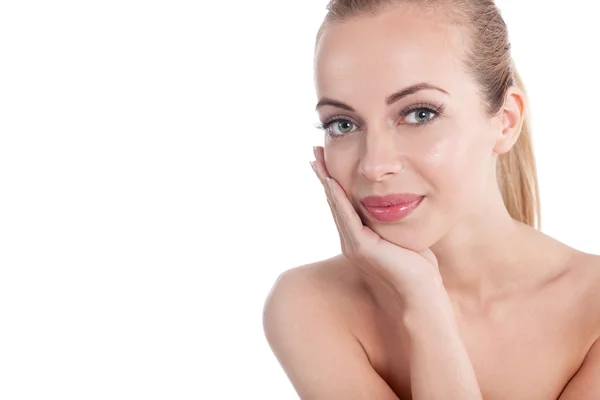 Retrato de una mujer de belleza — Foto de Stock