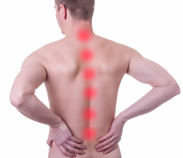 Man suffering from backache — Stock Photo, Image