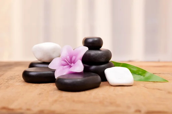 Piedras de spa negro — Foto de Stock