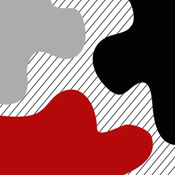 Színes Absztrakt Design Hullámos Formájú Dekoráció Piros Fekete Fehér Szürke — Stock Fotó