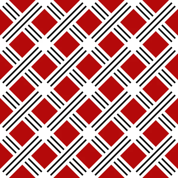 Red Black White Geometric Design Rhombuses Shapes Stripes Decoration — Stock Photo, Image