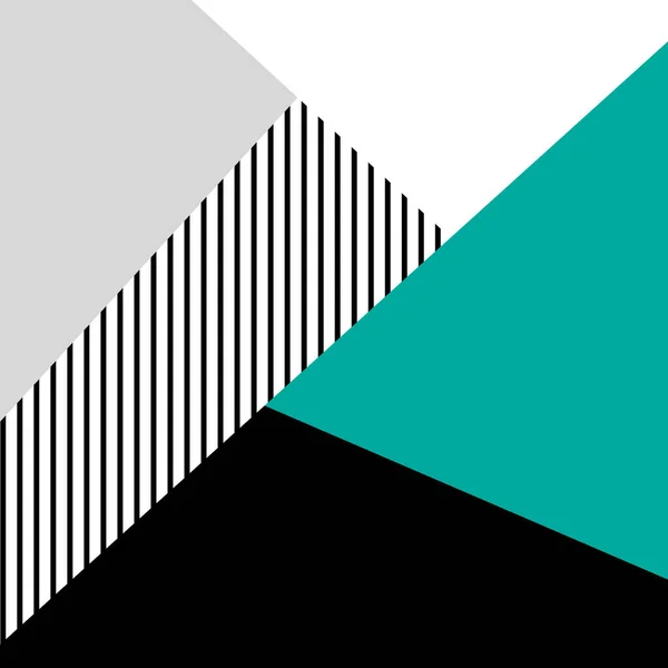 Színes Geometrikus Design Illusztráció Skandináv Stílusban Csíkokkal Háromszögekkel Dekoráció Szürke — Stock Fotó