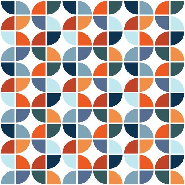 Seamless Pattern Colorful Orange Red Blue Navy Blue Light Blue — Stock Photo, Image