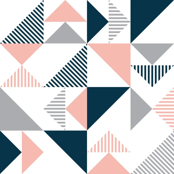 Абстрактная Геометрическая Иллюстрация Голубыми Розовыми Серыми Треугольниками Полосами Белом Фоне — стоковое фото