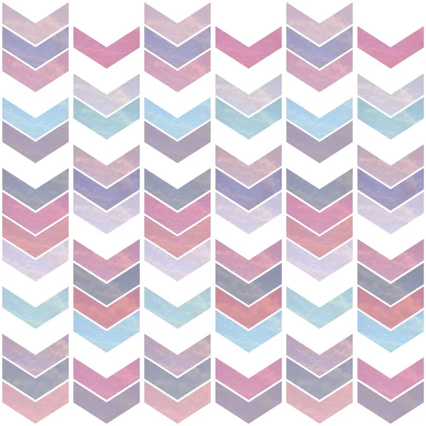 Seamless Pattern Colorful Blue Pink Purple Arrows Grunge Decoration White — Stock Photo, Image