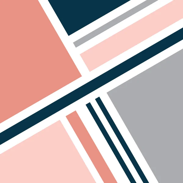 Иллюстрация Стиле Абстрактно Ретро Цветными Серый Синий Розовый Розовый Геометрическими — стоковое фото