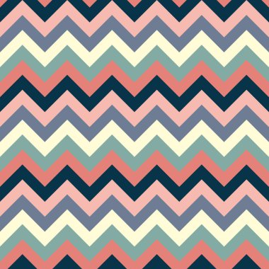 Lacivert, pembe, pastel pembe, mavi, beyaz ve turkuaz renklerde Retro tarzı renkli semboller.