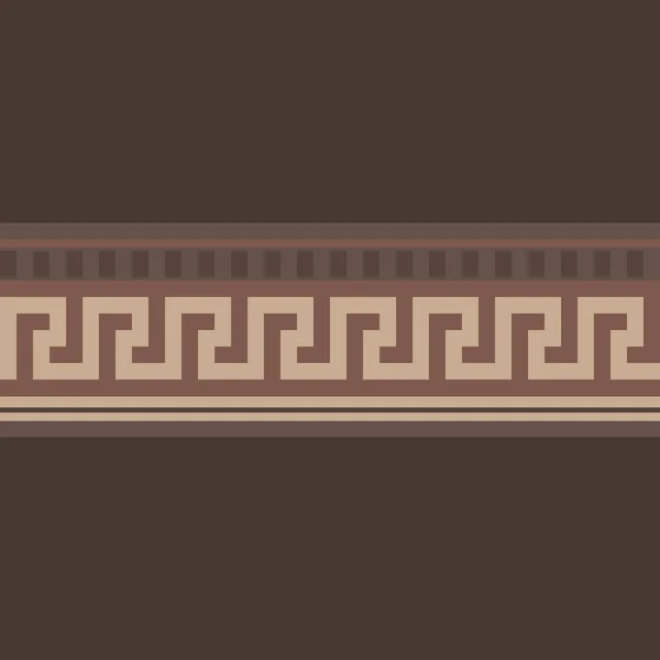 Meander Elegant Classical Greek Key Border Ornament Design Geometrical Stripes — стокове фото