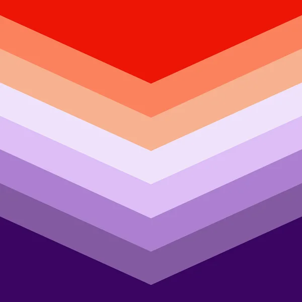 Stile Retrò Colorato Modello Chevron Illustrazione Arancione Rosso Viola Colori — Foto Stock