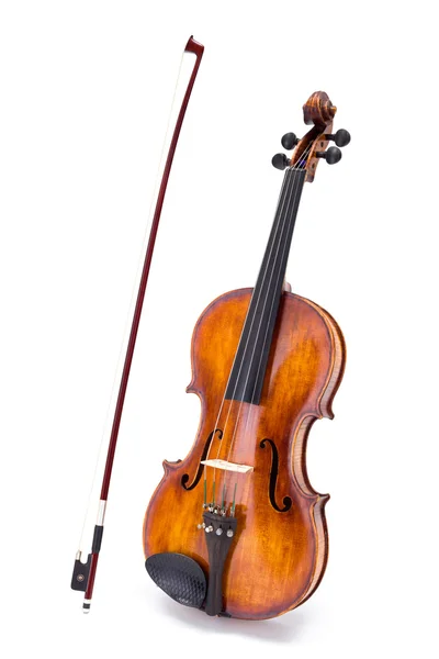 Violín y arco — Foto de Stock