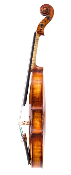 Vista laterale di un violino — Foto Stock