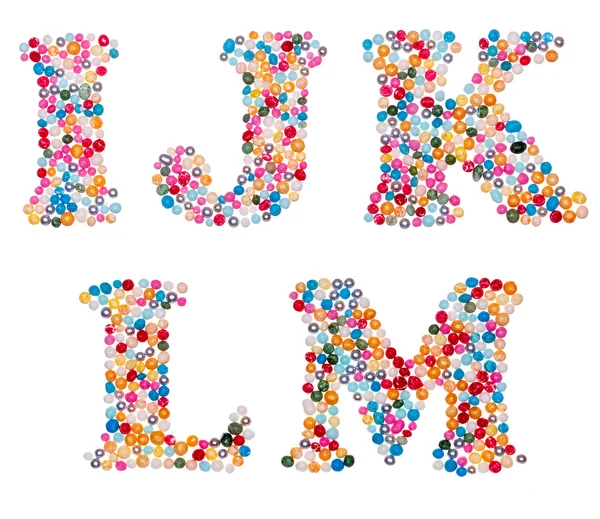 Renkli sprinkles yapılan sermaye karakterler