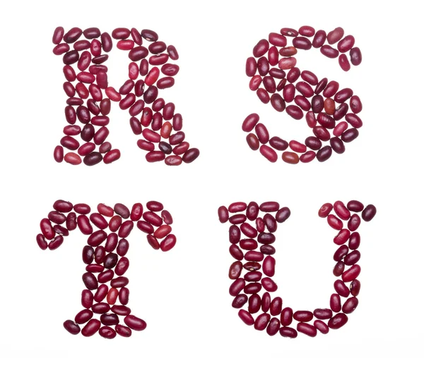 赤インゲン豆の大文字 — ストック写真