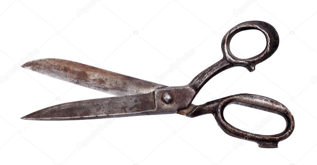 Isolated old scissors — Stock Photo © icefront 62679467