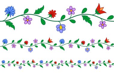 Yatay olarak sorunsuz Macar nakış deseni
