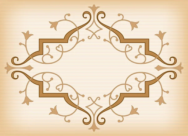 Vector baroque ornament in Victorian style. — Stock Vector