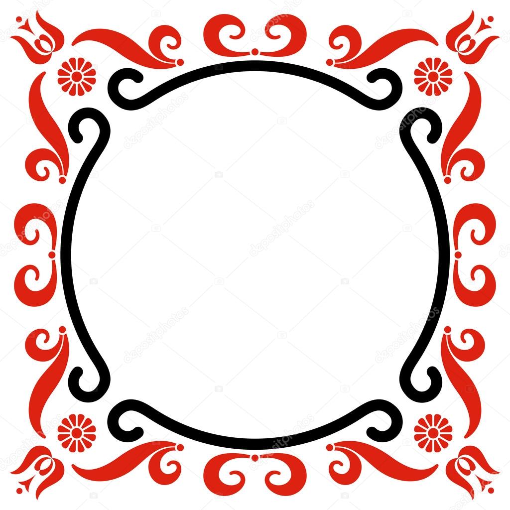 Frame with Hungarian motives decoration