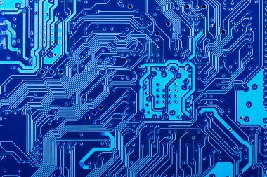 Electronic printed circuit board clipart