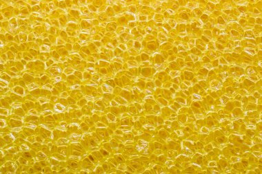 Makro sarı mutfak sünger