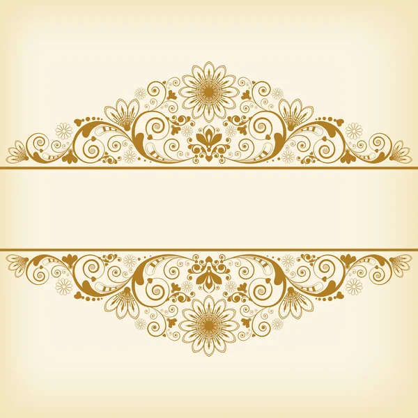 Vector vintage floral background — Stock Vector