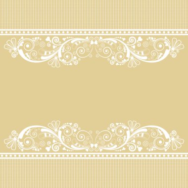 vector vintage floral  background with background